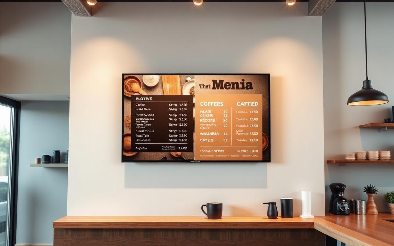 TV menu slideshow with Google Slides